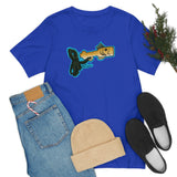 Brown Trout Fish Whistle Short Sleeve Tee