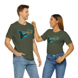 Brook Trout Whistle Front - Unisex Jersey Short Sleeve Tee