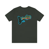 Brook Trout Whistle Front - Unisex Jersey Short Sleeve Tee