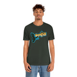 Brown Trout Fish Whistle Short Sleeve Tee