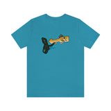 Brown Trout Fish Whistle Short Sleeve Tee