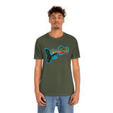 Brook Trout Whistle Front - Unisex Jersey Short Sleeve Tee