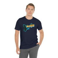 Brown Trout Fish Whistle Short Sleeve Tee