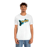 Brown Trout Fish Whistle Short Sleeve Tee