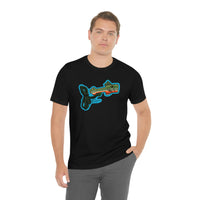 Brook Trout Whistle Front - Unisex Jersey Short Sleeve Tee