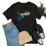 Brown Trout Fish Whistle Short Sleeve Tee